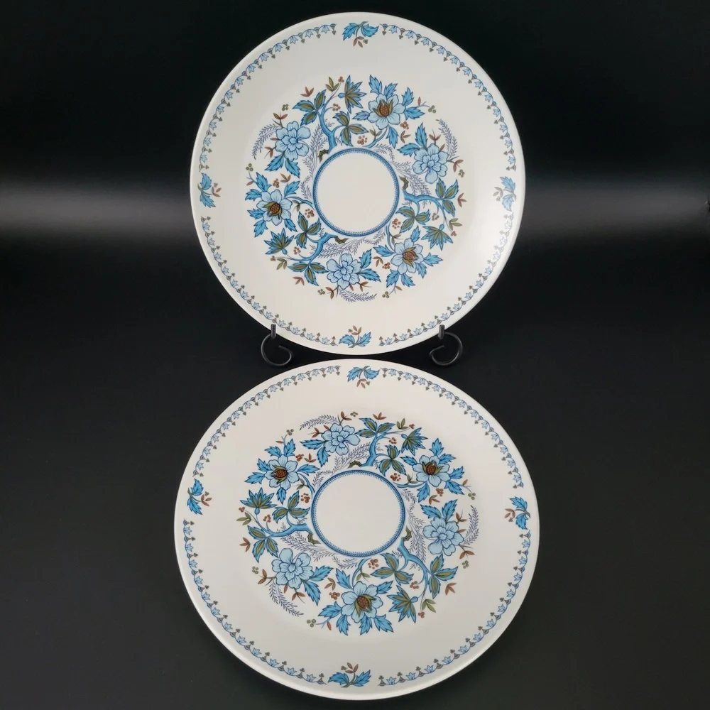 VTG Noritake Progression Blue Moon 9022 Floral 8 3/8